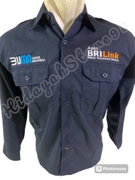 KEMEJA BRI LINK BUMN INDONESIA SERAGAM BRI LINK TERBARU BAJU AGEN BRI LINK