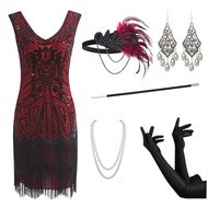 Fringed Sequined Dress - 1920s Movie Style | Hand-Woven Fashion