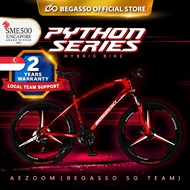 【🇸🇬 OFFICAL STORE】BEGASSO 26in Hybrid SHIMANO GEAR Python Mountain Bikes (2-Years Warranty)