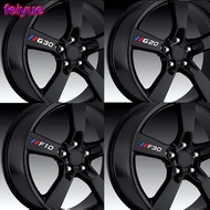 4pcs Car Wheel Rim Sticker For BMW E30 E34 E36 E39 E46 E60 E87 E90 F01 F02 F10 F30 G20 G30 320i 330i