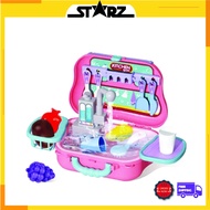 [ TOY ] Kitchen Sets Dishwasher Play Kitchen Toy with Electric Water Wash Basin Tableware 2 IN 1 Ele