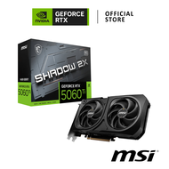 MSI NVIDIA® GeForce RTX™ 5060 Ti 16G SHADOW 2X OC PLUS VGA Card การ์ดจอ