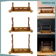 [AmlesoMY] Sword Stand Wood Sword Display Stand Holder Japanese Samurai Sword Holder Bracket Rack fo