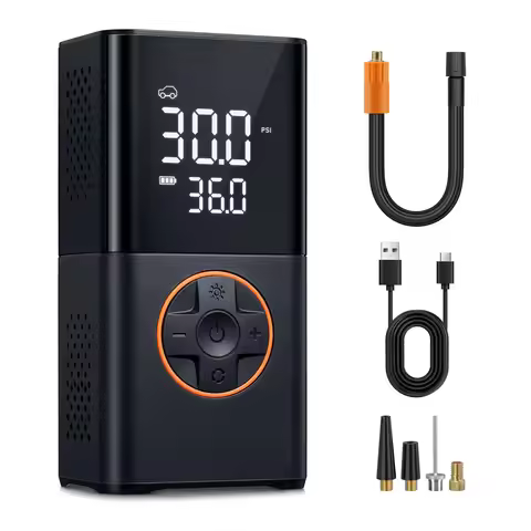 Tire Inflator Portable Air Compressor, 8000mAh Cordless Air Pump for Car Tires, 150 PSI Electric Bik