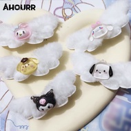 คลิปติดผม,ซานริโอ Plush Angel Wing Hair Clip,การ์ตูนน่ารักหวานใจวัยรุ่นคลิปผมหน้าม้า AHOURR