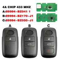 Toyota Aftermarket smart Keyless Go Remote 3 button 433Mhz 4A chip 89994-BZ041 89994-BZ170 89994-BZ0