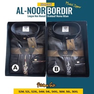 JUBAH ALNOOR BORDIR HITAM DEWASA