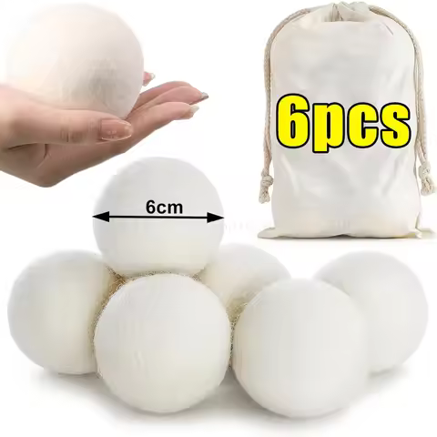 100% Wool Dryer Balls Clothes Natural Fabric Softener Reduces Wrinkles Washing Machine Fast Dryer Ba