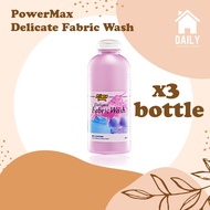 PowerMax Delicate Fabric Wash (08109) x3 bottles 600ml / Anti-bacterial Lingerie Laundry Bra Panty L