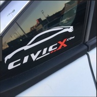 Honda Civic Forum Car Window Stickers - Car Decal Stickers Civic FC Accessories