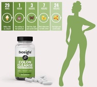 COLON CLEANSE BY BIOSIGLA SAFE AND EFFECTIVE COLON CLEANSE AND GUT HEALTH SUPPORT 60 CAPSULES