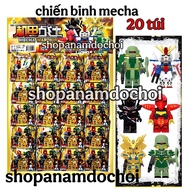 Blister of 20 blind bags to assemble mecha warrior characters