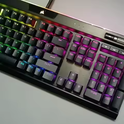 Corsair PBT Transparent Keycap for K70 K65 K68 K63 K95 K100 - Durable Gaming Keycaps with Transparen