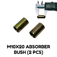 MOTORCYCLE ABSORBER BUSH SET M10X20 (2PCS)