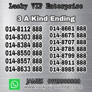 VIP Number, VIP Mobile Phone Number, Silver Number Series 3 A Kind, Prepaid Number 888, Digi, Celcom