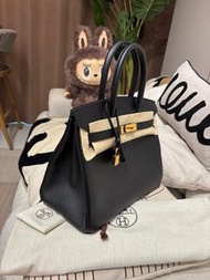 全新 Hermes Birkin 30,STAMP B 黑金 100%Authentic, 100%new 全新💎尖沙咀中港城門市❤️