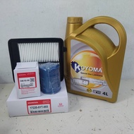 HONDA N-BOX JF3 JF4 2017y OIL FILTER + AIR FILTER + KOYOMA 10W40 SEMI SYNTHETIC ENGINE OIL