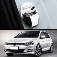 Car Door Lock Cover for Volkswagen VW Golf 6 7 Golf MK6 MK7 4Pcs Door Protector Stainless Steel Stic