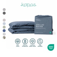KAPAS LIVING | Duvet Cover | 100% ELS Cotton | Soft & Breathable | Single/Queen/King/Super King