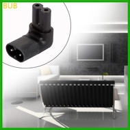 BUB IEC320 C7 to C8 Right Angle AC Adapter IEC 320 C7-C8 90 Degree AC Converter