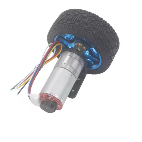 Free shipping JGA25-370 High Torque DC 6V 12V 24V Gear Motor With encoder