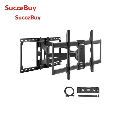 SucceBuy Full Motion TV Mount Fit for 26-90in TVs Swivel Tilt Horizontal Adjustment TV Wall Mount Br
