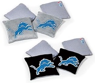 NFL Pro Football Dual Sided Bean Bags by Wild Sports, 8 Count, Premium Toss Bags for Cornhole Set - 