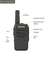 HT OSAKA A1 WALKIE TALKIE KUALITAS HANDYTALKY TERBARU