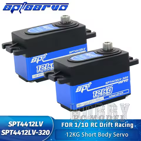 SPT SPT4412LV SPT4412LV-320 12KG Metal Gear Short Body Digital Servos for 1/10 RC Model Car Drift Ra