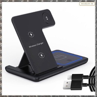 [L W H Y] 15W 3 in 1 Wireless Charger LED Light Phone Holder Stand Foldable Fast Charging Dock Stati