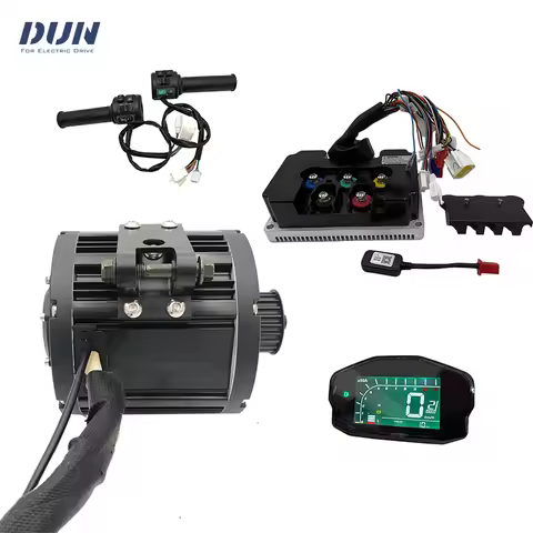 PMSM Mid Drive Motor QS 138 90H 4KW Peak 10KW 100KPH with Controller Fardriver ND72680 with DKD Disp