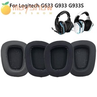 MAYSHOW 1Pair Ear Pads Noise-Cancelling Foam Pad Earmuffs Earbuds Cover for For Logitech G633 G933 G933S