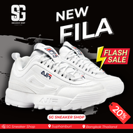 FILA DISRUPTOR II CLASSIC WHITE (SG-SNK-01009-5521)  รองเท้าผ้าใบ Sneaker ชาย หญิง