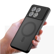 Magnetic Matte Hard Casing For Xiaomi Redmi K70 K80 Pro K60 Ultra Case RedmiK80 Frosted Phone Cover