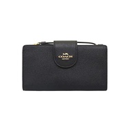 [Coach] Wallet (Long Wallet) FC2869 C2869 Black Cross Grain Leather Tech Wallet Women [Outlet Item] [Brand]