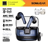 SonicGear TWS XP2 ANC TWS Earbuds Dual Mode Bluetooth Wireless 34 Hour Playtime