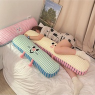 Plus Plush Cartoon Long Strip Pillow Girls Sleeping Bedside Pillow Rectangular Leg Clip Bedroom Dorm