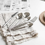 Mirror Cutlery ins Cutlery Cutlery 304 Stainless Steel Western Food Steak Cutlery Spoon Coffee Spoon