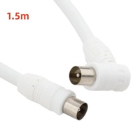 1pcs TV connected to cable TV set-top box cable  digital antenna  public to public antenna  1.5m RF cable  RF public TV Receivers