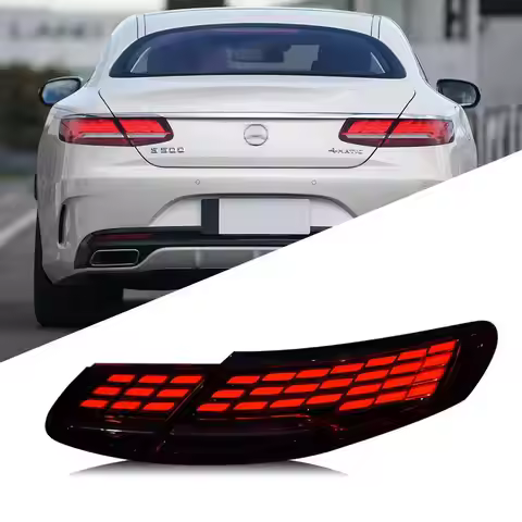 For Modified Mercedes-Benz S-Class C217 S450 S300 S350 S63 Coupe Taillight Brake Lights 2014-2017