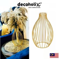 Decoholix 🇲🇾 | OZZA Nordic Iron Vase Deco Flower Pot IKEA KAISON Golden Ssf