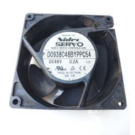 Fan dc Waterproof SERVO 48v 0.2A 9.2x9.2x3.8cm