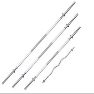 บาร์เบล ขนาด 1 นิ้ว ยาว 150 ซม. หรือ 72 นิ้ว แกนบาร์เบล คานบาร์เบล ดัมเบล Barbell ชุบโครเมี่ยม กันสน