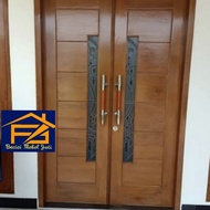 Kusen Pintu Kupu Tarung Kayu Jati