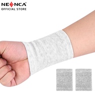 NEENCA กำไลข้อมือลายวอลเล่ย์บอลถ่านไม้ไผ่ (1คู่) ที่ป้องกันข้อมือใยถ่านไผ่ผ้าพันดามข้อมืออ่อนสร้อยข้อมือสำหรับโรงยิมเล่นกีฬา