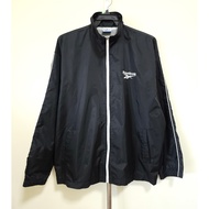Reebok Black Nylon Jacket Chest Size 51 Inches Second Hand