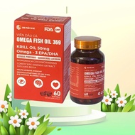 Omega 369 fish oil capsules, omega 3 krill oil EPA DHA, HM Box of 60 capsules - Improve vision