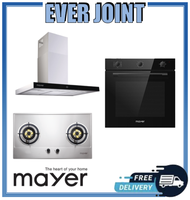 Mayer MMSS772HI / MMGH772HI [78cm] 2 Burner Gas Hob + Mayer MMCH407I [90cm] Chimney Hood + Mayer MMDO8R [60cm] Built-in Oven with Smoke Ventilation System Bundle Deal!!