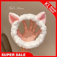 高品质猫耳朵发带Cute Cat Ear Hair Band Comfortable Facial Head Wrap Makeup Hairband