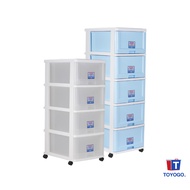 Toyogo 903-5 903-4 Plastic Storage Cabinet / Drawer With Wheels